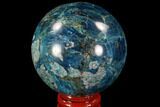 Bright Blue Apatite Sphere - Madagascar #90188-1